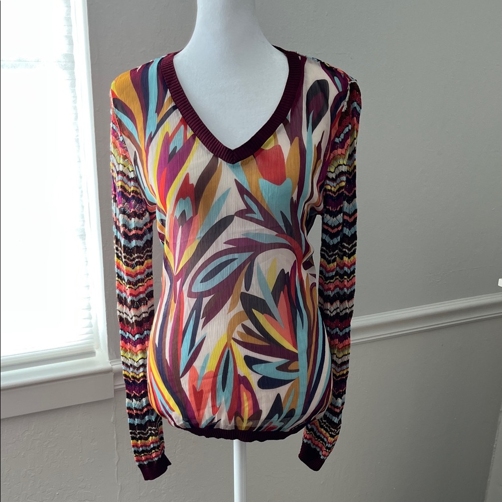 Missoni for Target Multicolor V-Neck Sweater